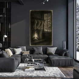 Cozy Winter Hearth Poster