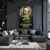 Rutherford B. Hayes 19th President of the United States Double Exposure Poster