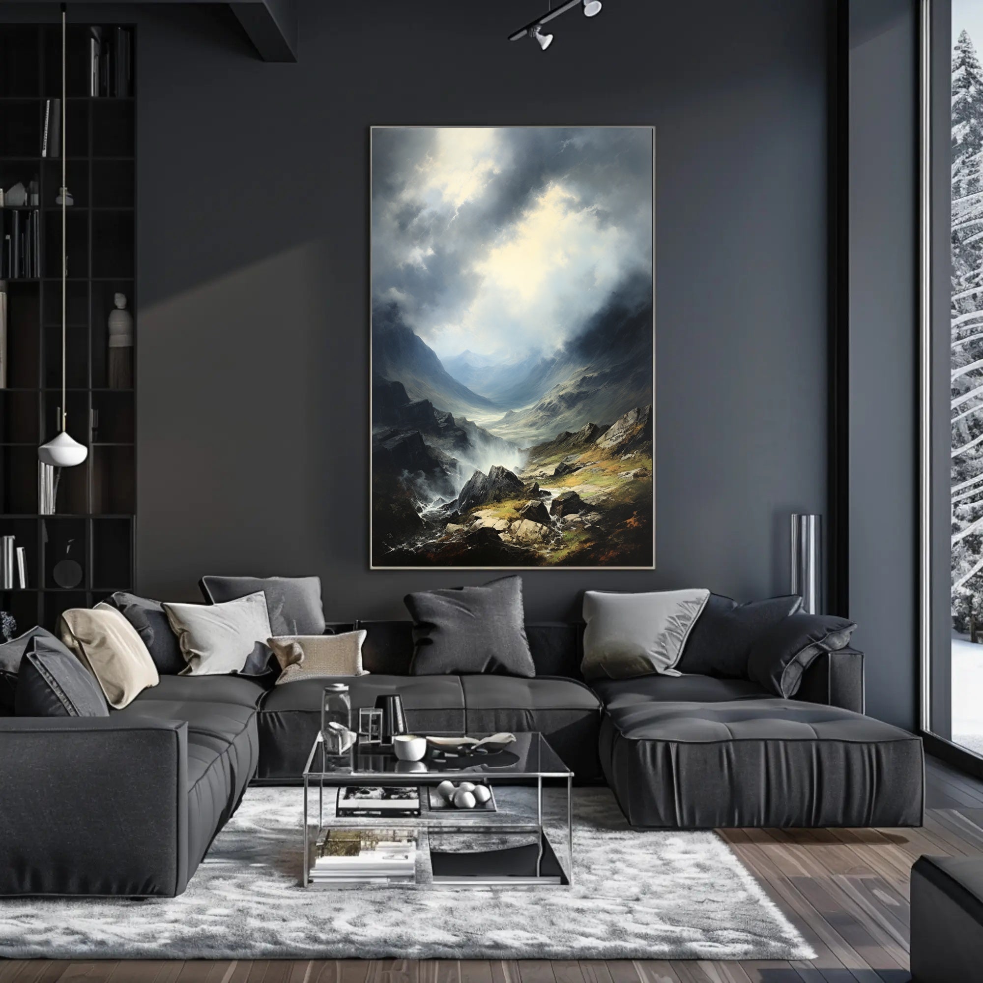 Majestic Mountain Landscape Poster