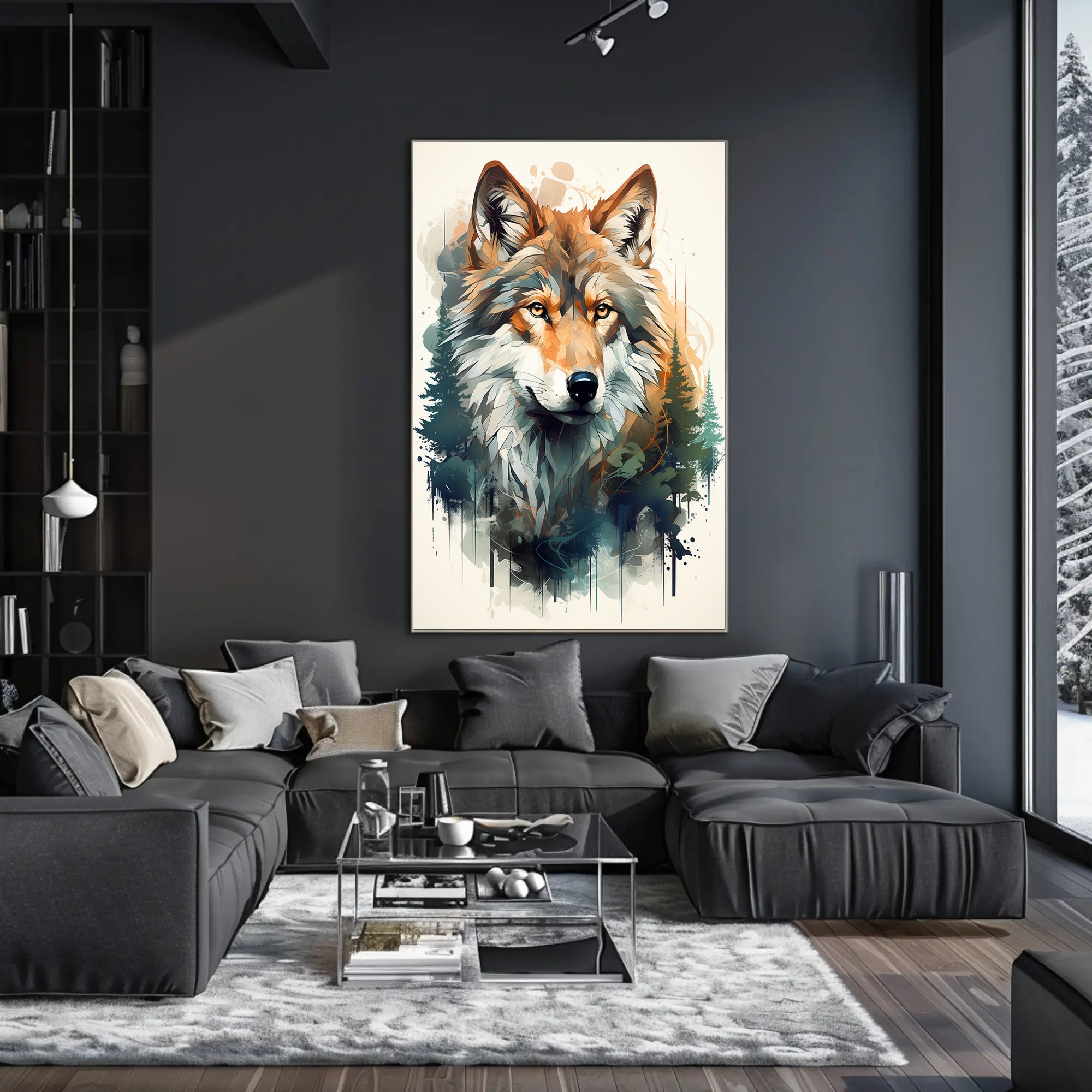 Majestic Wolf In Nature Poster PosterGoat
