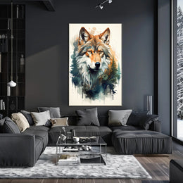 Majestic Wolf In Nature Poster PosterGoat
