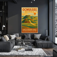 Ocmulgee Earth Mounds Poster