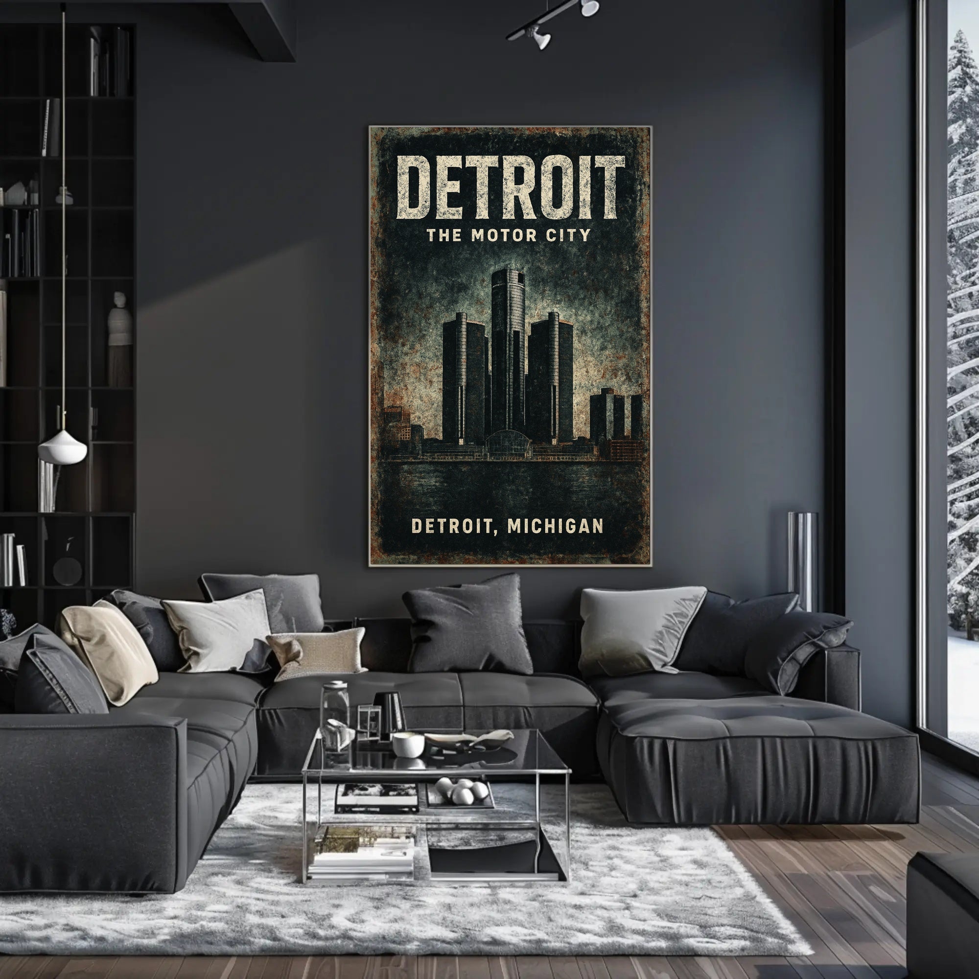 Detroit The Motor City Poster