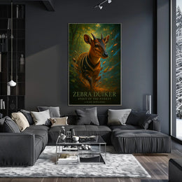 Zebra Duiker Spirit of the Forest Poster