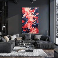 Swirling Abstract Waves Abstract Poster