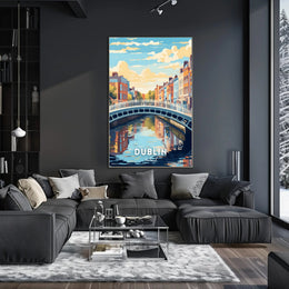 Scenic View of Dublin Poster