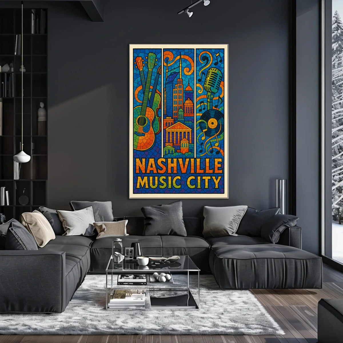 Nashville Music City Poster