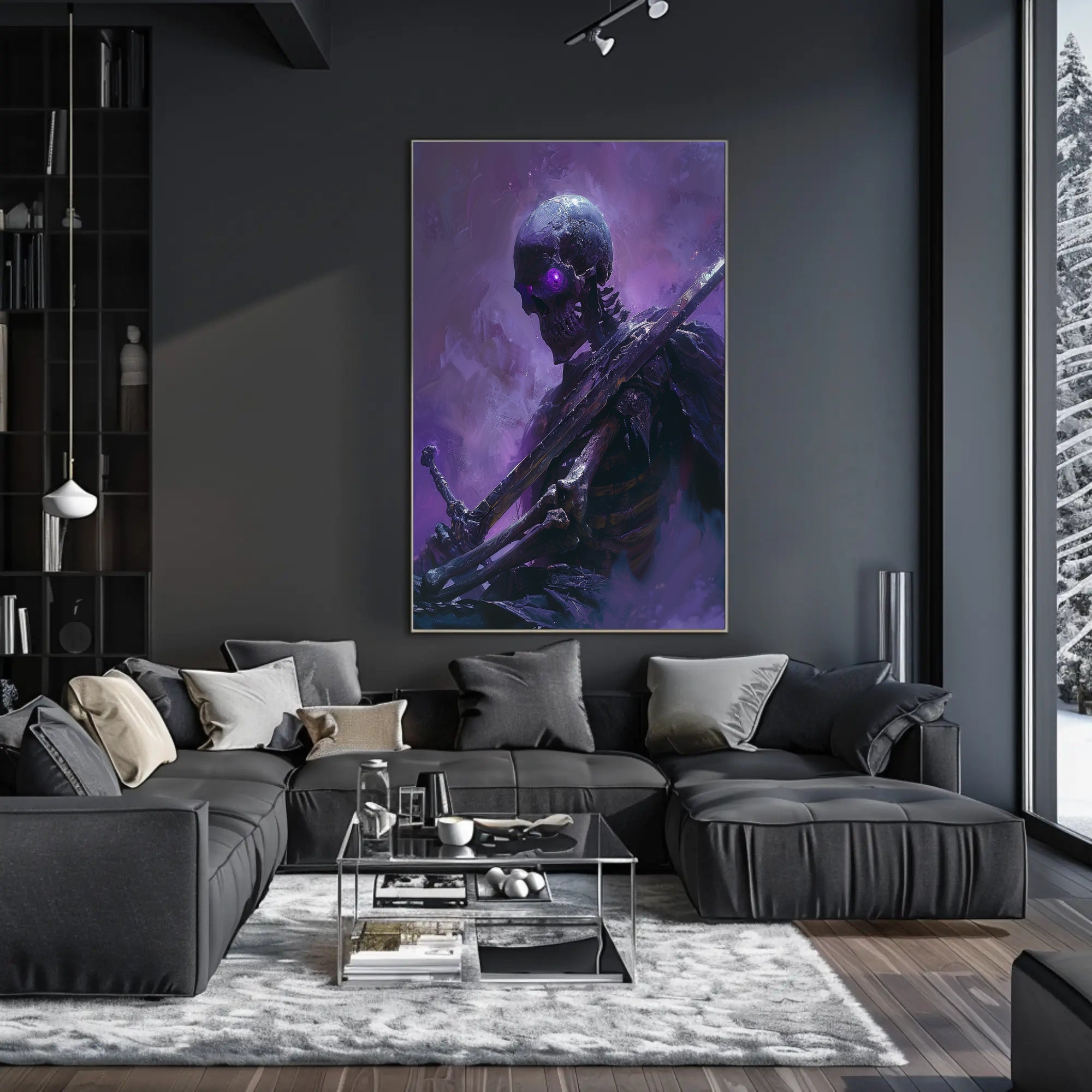 Skeleton Warrior Art: Dark Fantasy or Mythology Poster PosterGoat