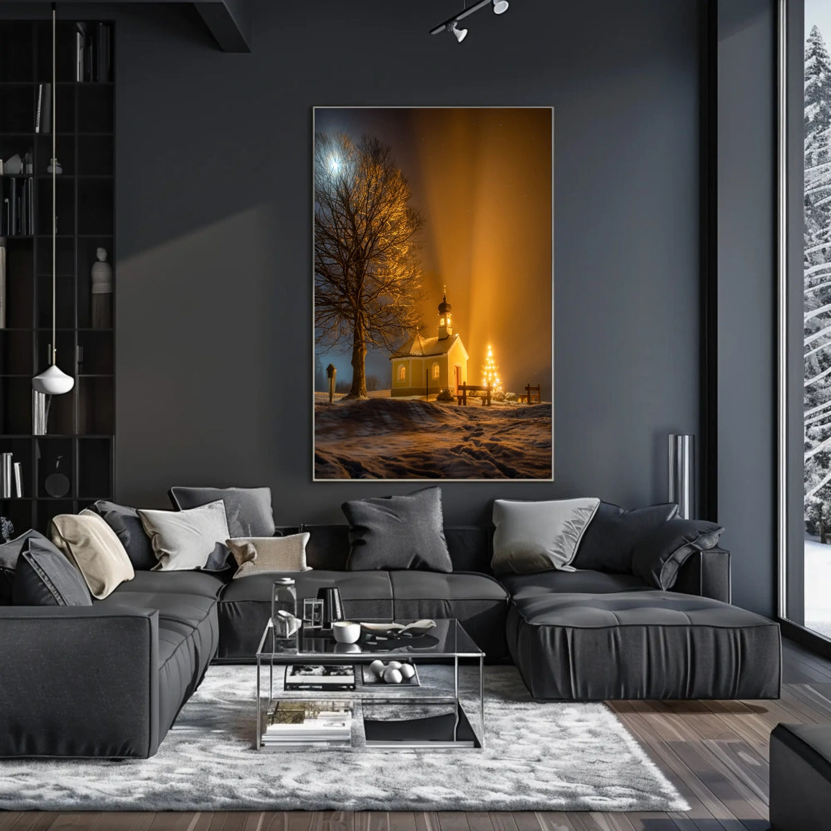 Winter Night Serenity Poster