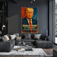 Trump Patriotic Visionary Statesman Poster