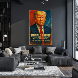 Trump Patriotic Visionary Statesman Poster