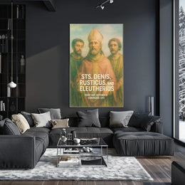 Saints Denis, Rusticus, And Eleutherius Poster