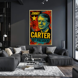Jimmy Carter 39th President of the United States Graffiti Pop Art Poster