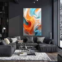 Fluid Energy: Vibrant Abstract, Artistic, or Pop Culture Poster