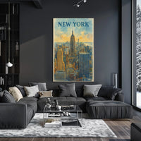 New York Water Color Poster