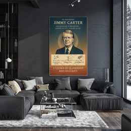 Jimmy Carter Historical Events Presidential Poster