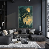 Haunting Gothic Graveyard Scene Fantasy or Mythology Poster PosterGoat