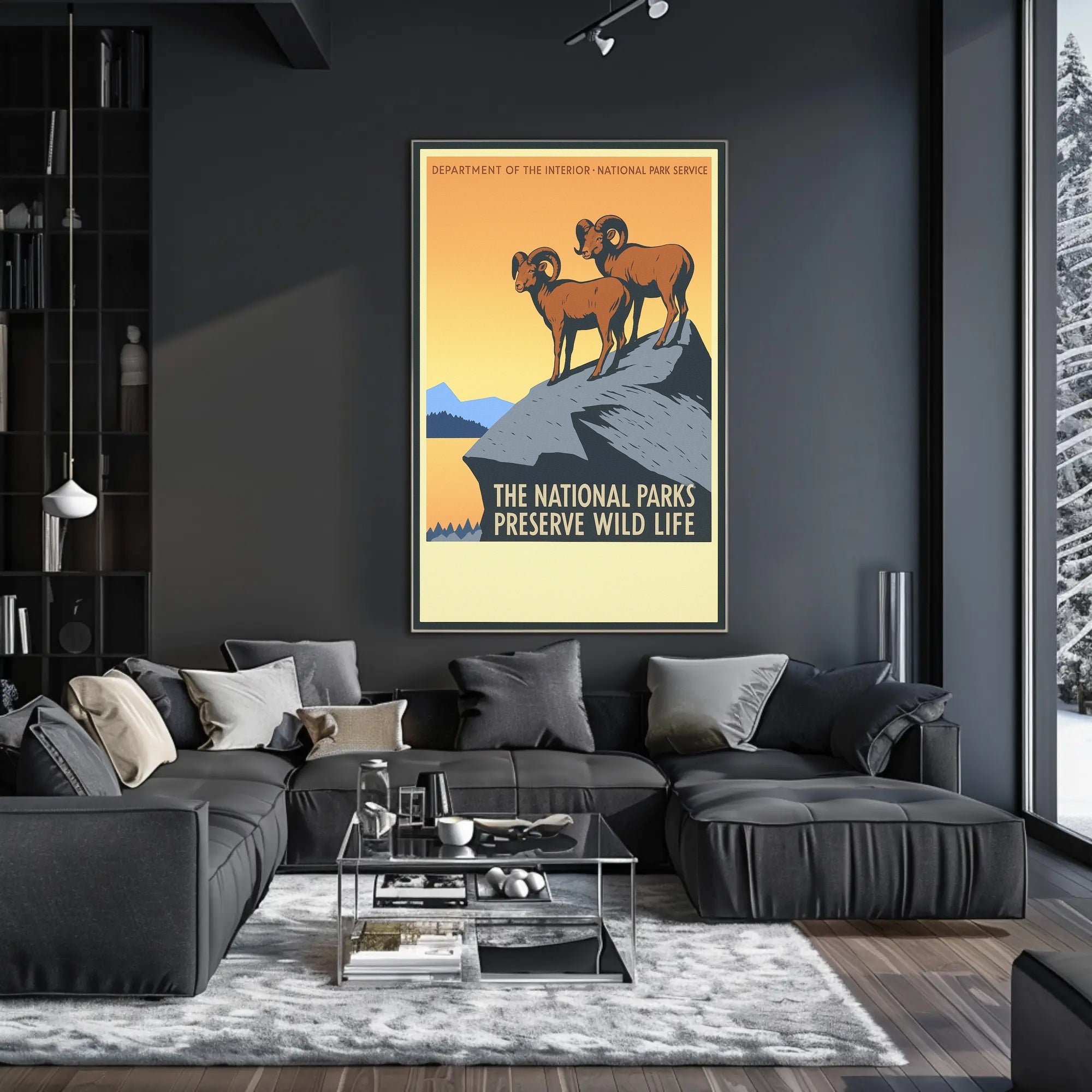 Preserve Wildlife in National Parks Poster PosterGoat