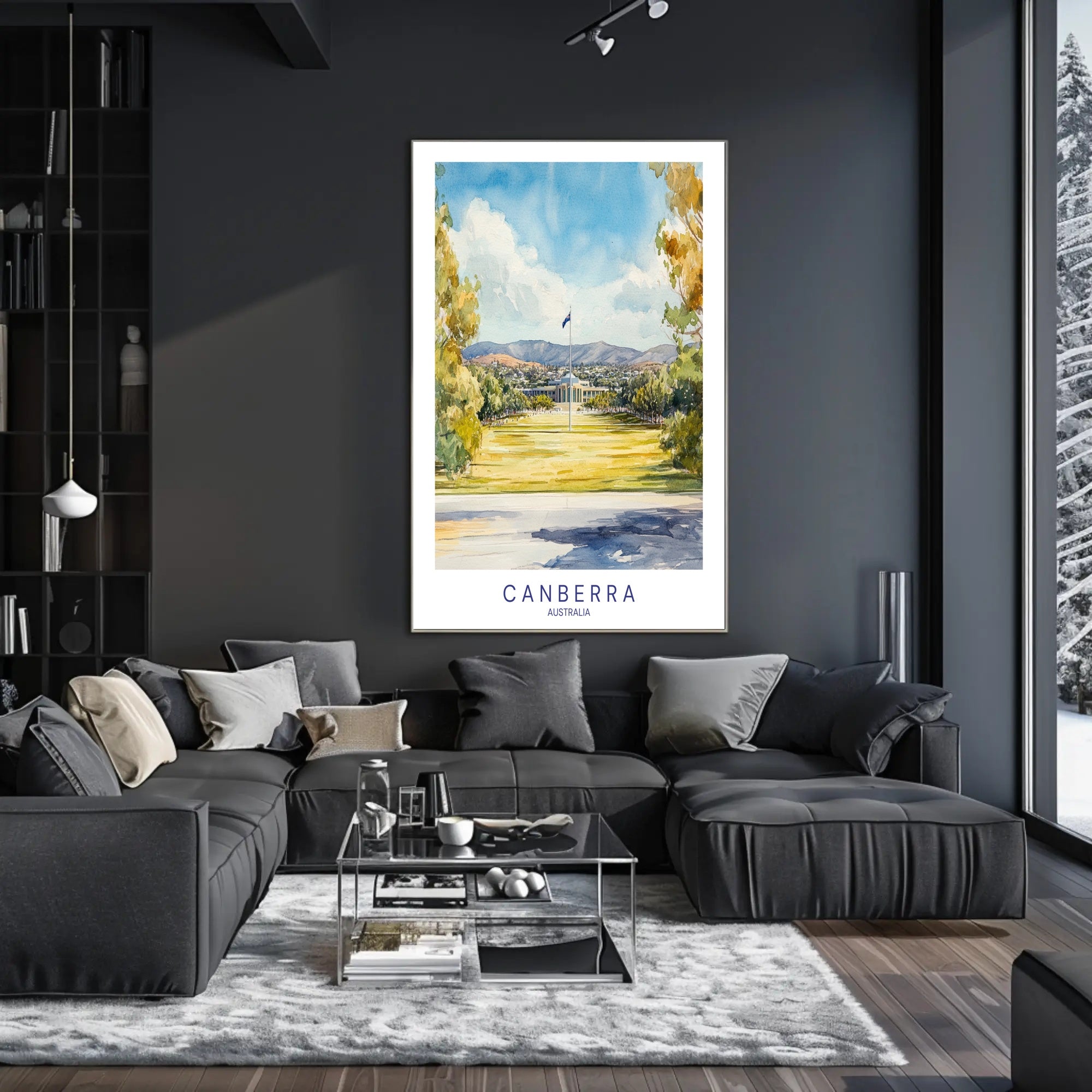 Canberra Scenic View Poster PosterGoat