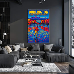 Burlington Lake Champlain Lights Poster