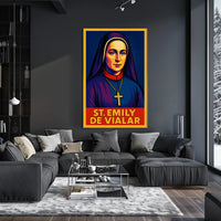 St. Emily de Vialar Poster