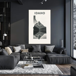 Idaho Landscape Art Poster