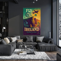 Fly To Ireland Wander In Color Poster