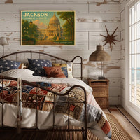 Jackson Heart of the South Travel Poster
