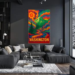Vibrant Washington Landscape Poster