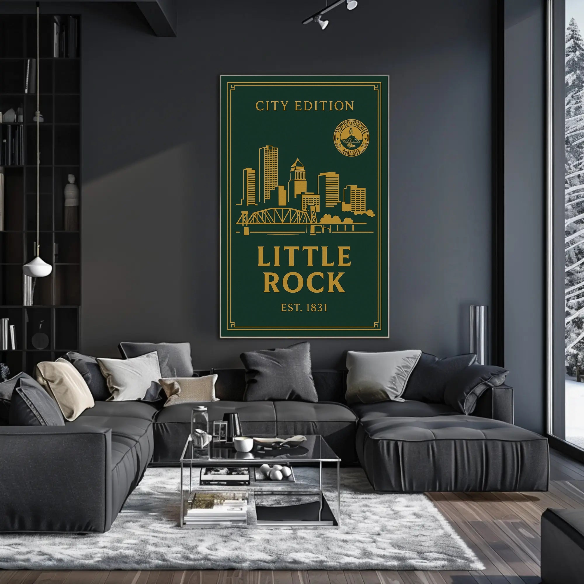 Little Rock City Edition Poster PosterGoat