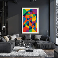 Vibrant Geometric Abstraction Poster