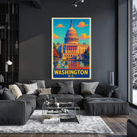 Washington D.C. Capitol Poster