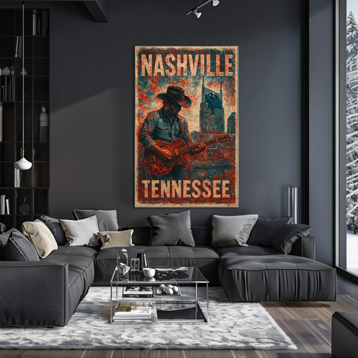 Nashville Vibes Wanderlust Photography Realism Poster