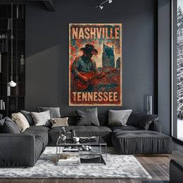 Nashville Vibes Wanderlust Photography Realism Poster