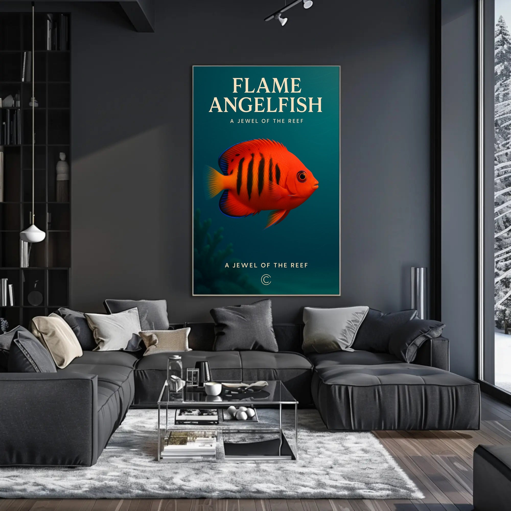 Flame Angelfish A Jewel of the Reef Poster PosterGoat