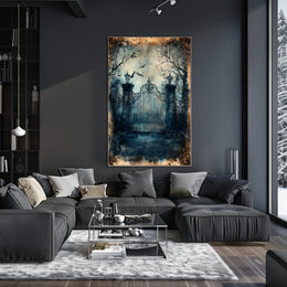 Gothic Victorian Mysterious Scene Artistic Poster