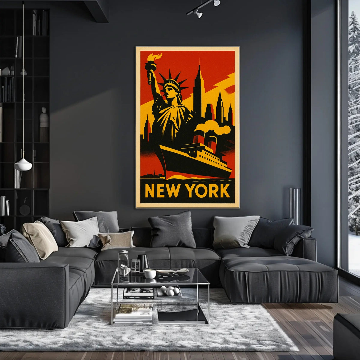 New York City Iconic Landmarks Poster