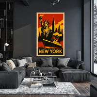 New York City Iconic Landmarks Poster
