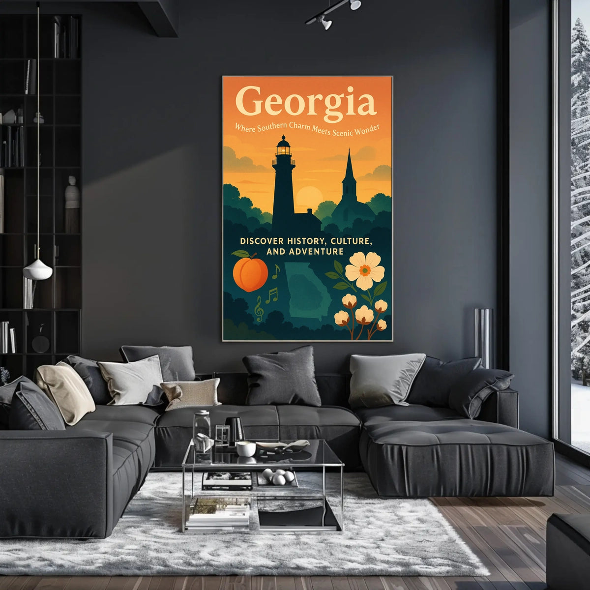 Georgia Where Southern Charm Meets Poster