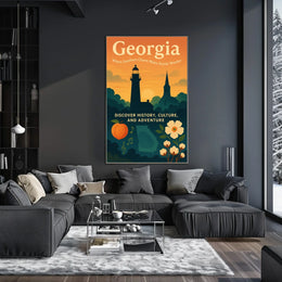 Georgia Where Southern Charm Meets Poster
