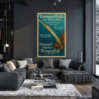 Trumpetfish Salt Water Elegance Poster