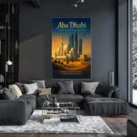 Abu Dhabi Tradition Innovation Cityscape Urban or Cityscape Poster
