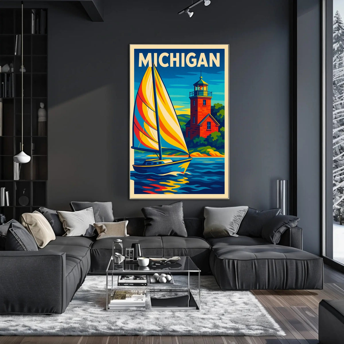Michigan Coastal Adventure Poster