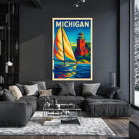 Michigan Coastal Adventure Poster