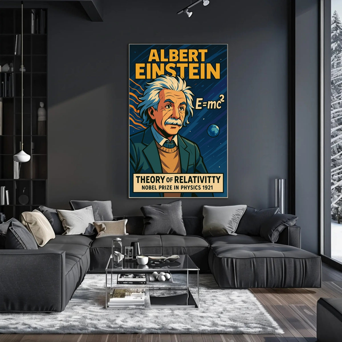 Albert Einstein Theory Of Relativity Poster