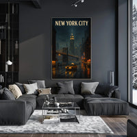 New York City at Night Poster