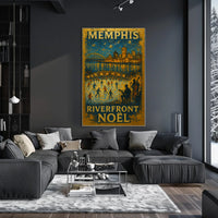 Memphis Riverfront Noël Poster