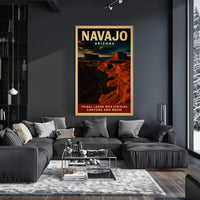 Navajo Arizona Tribal Lands Poster