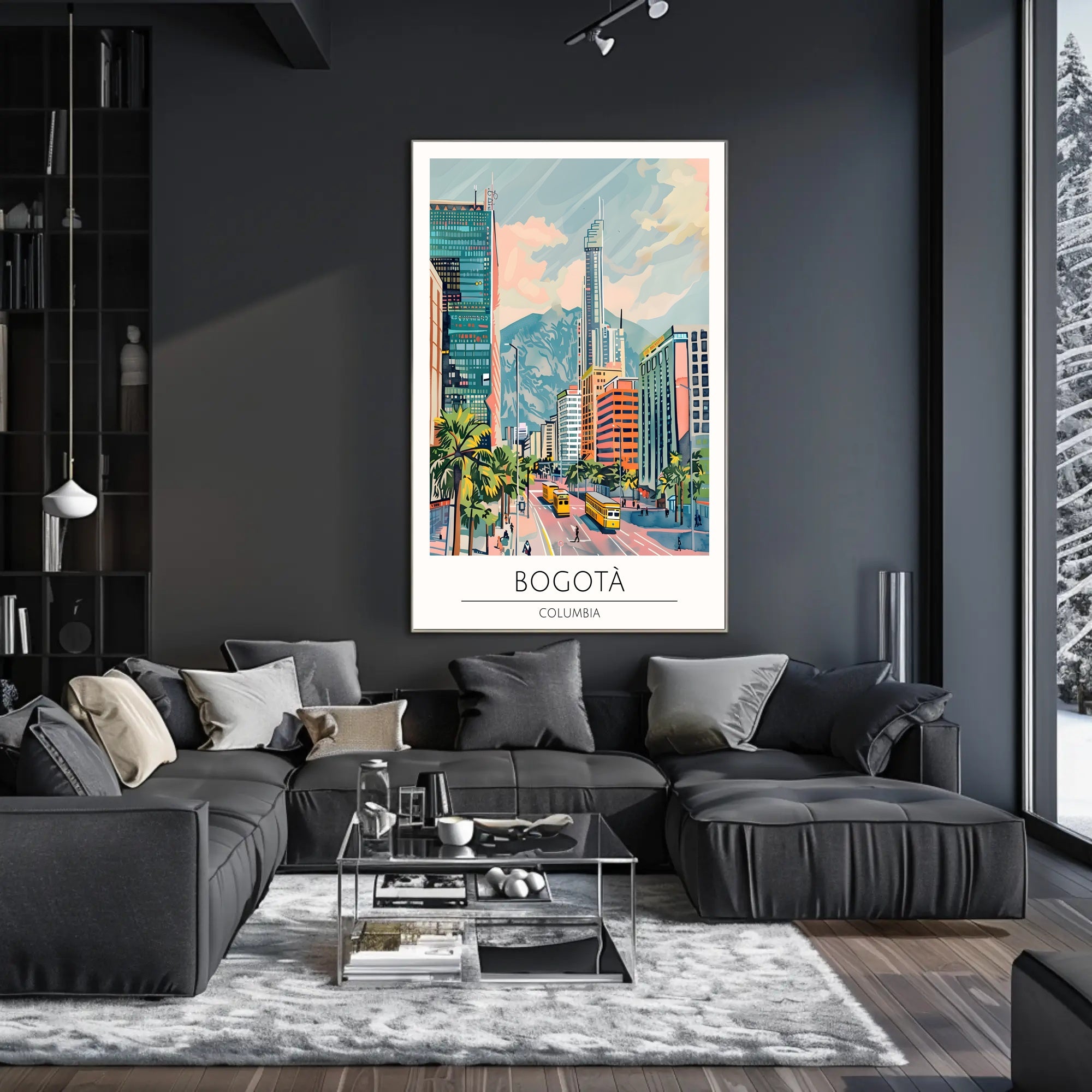 Vibrant Bogotá Cityscape Poster PosterGoat