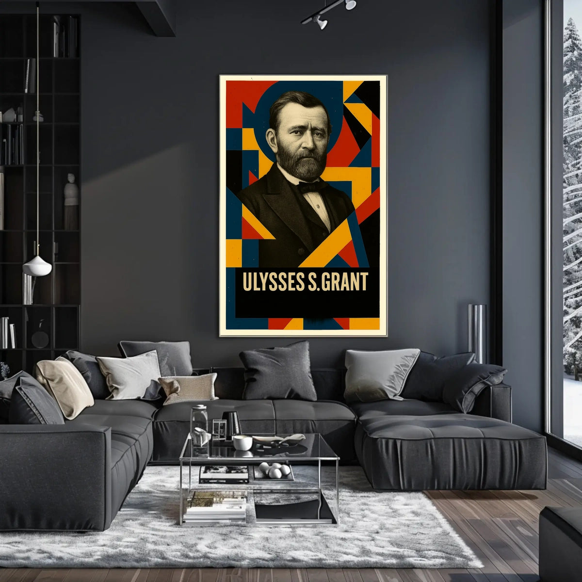 Ulysses S. Grant 18th President of the United States Abstract Pop Poster